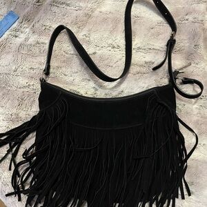 Black Fringe Shoulder Bag. Listing will be removed 2/6/26